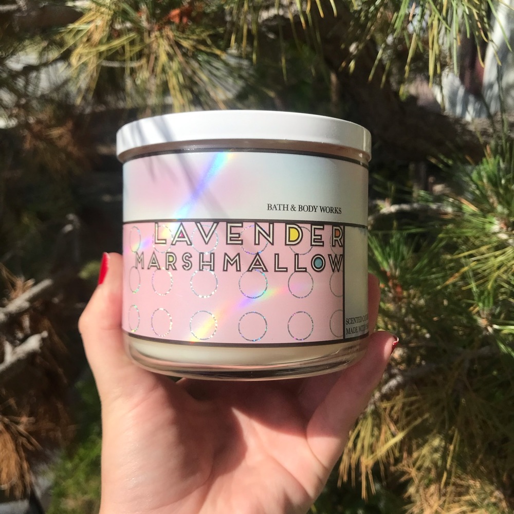 Lavender marshmallow candle bath and body works